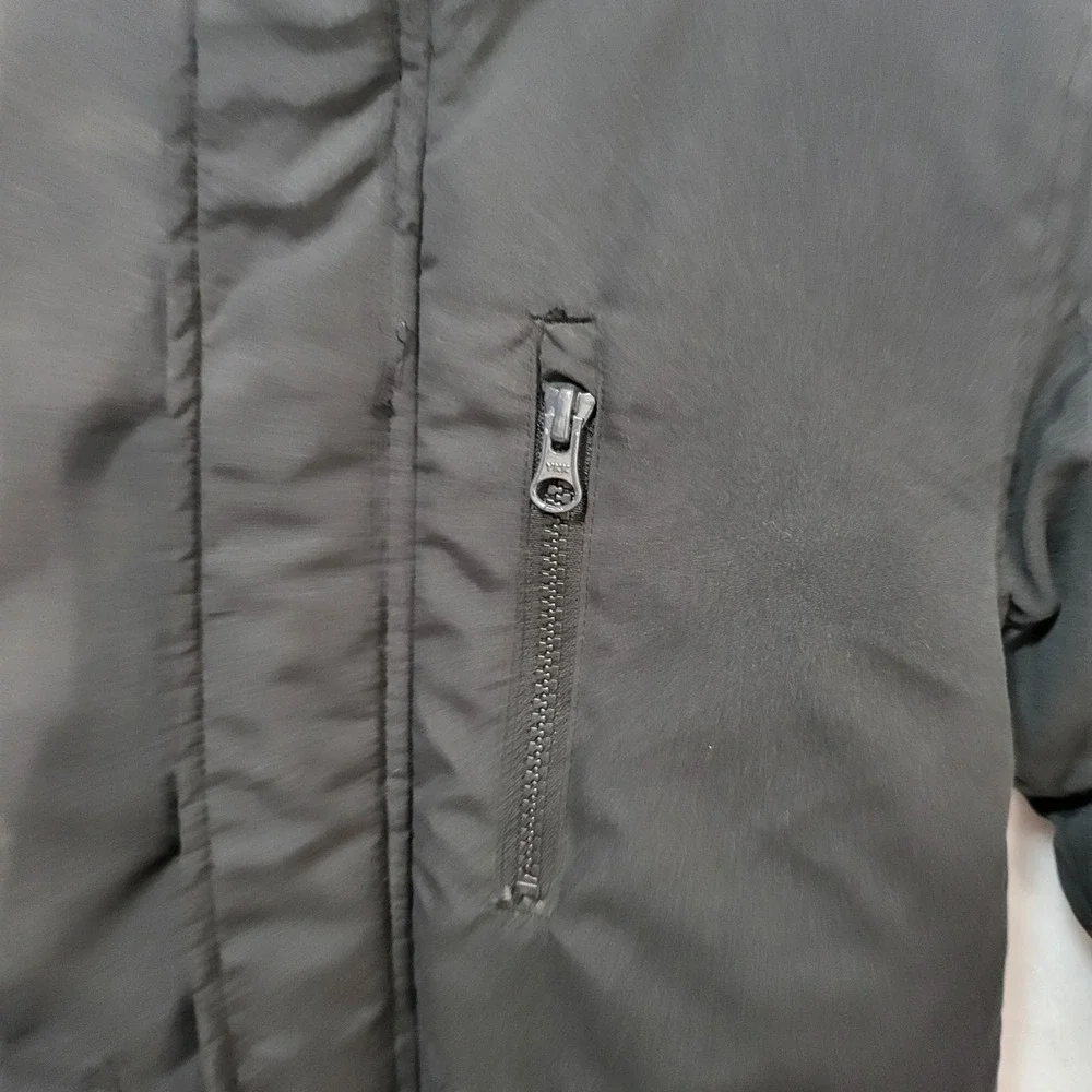 Old Navy Kids Black Water Resistant‎ Hooded Parka Jacket XS 5 Fur Trim